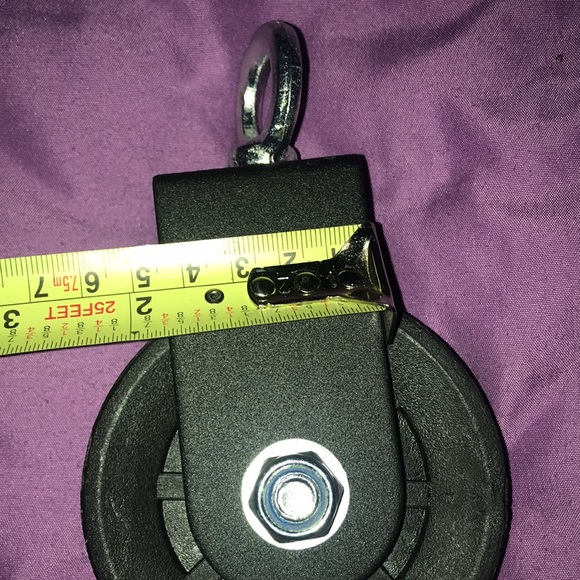 NEW Black Steel Pulley rope pull magnet fishing lifting stuff - Picture 6 of 8